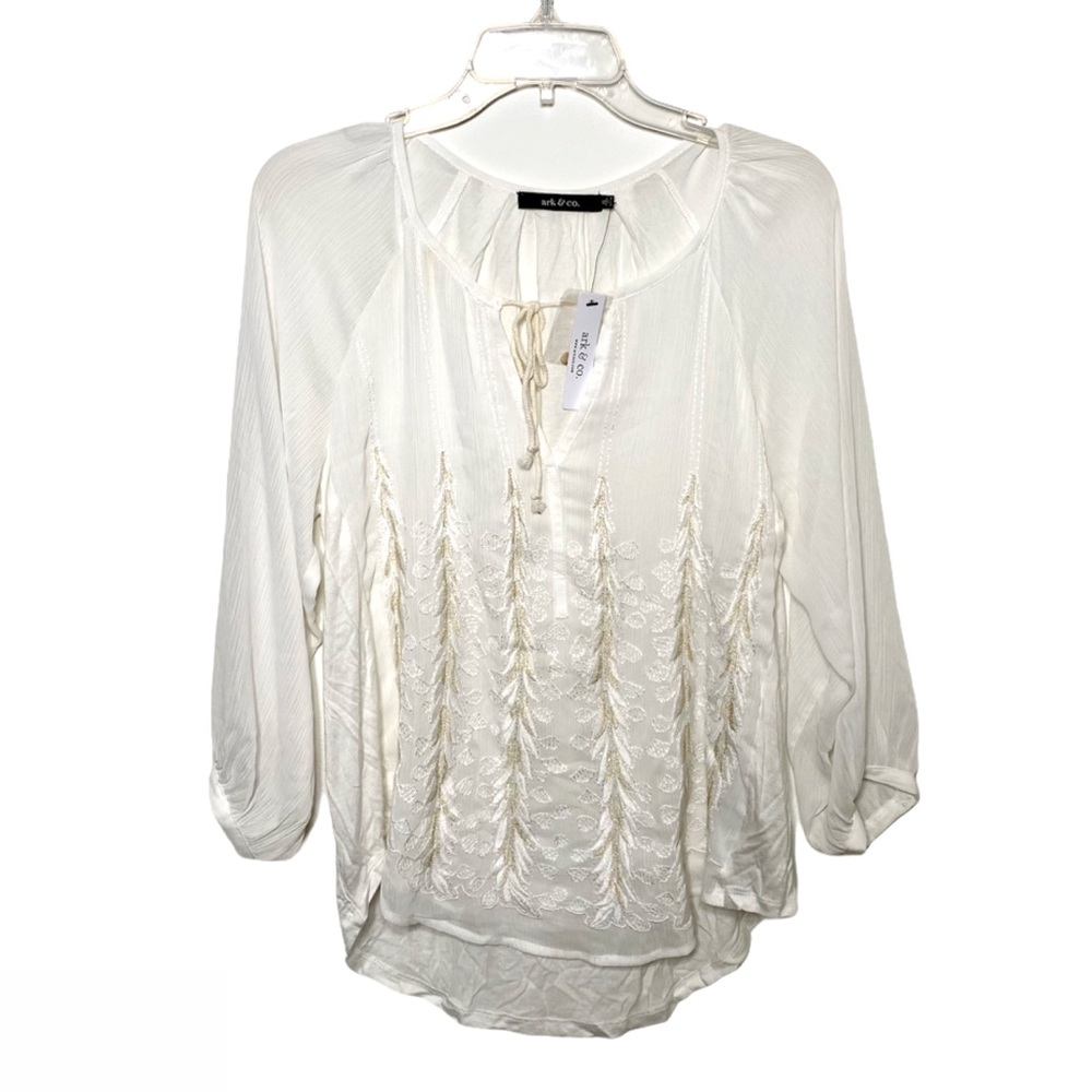 ARK & CO Flowy Blouse NWT S